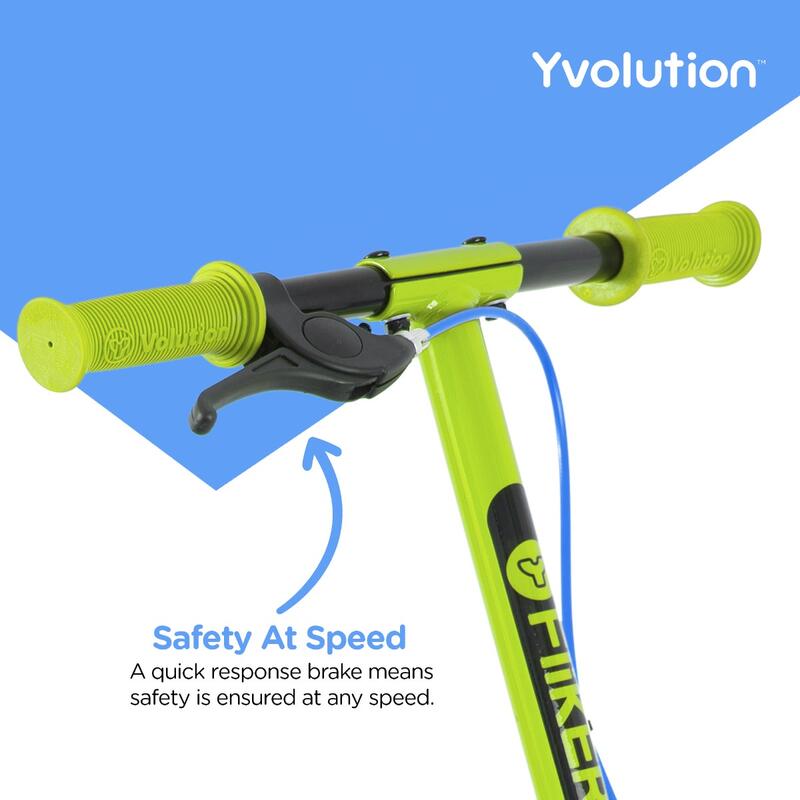 PATINETE 3 RUEDAS PARA NIÑOS YVOLUTION YFLIKER A1 VERDE