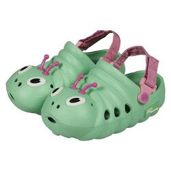 XQ | Sabots de jardin enfant | Chenille | Vert | Taille 29/30 | Chaussures de