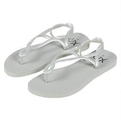 XQ | Tongs femme | Argent | Taille 39 | Sandales de plage femme