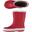 XQ | Bottes de pluie enfant | Caoutchouc | Rouge | Taille 33/34 | Unisexe