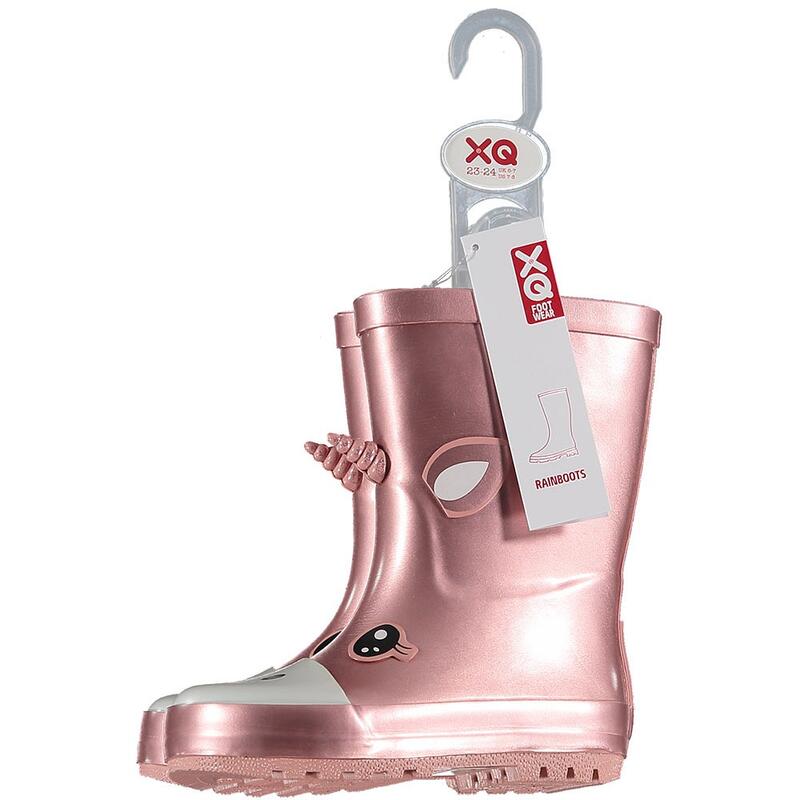 XQ - Regenlaarzen Kinderen - Unicorn - Roze - Maat 23/34 - Regenlaarzen meisjes