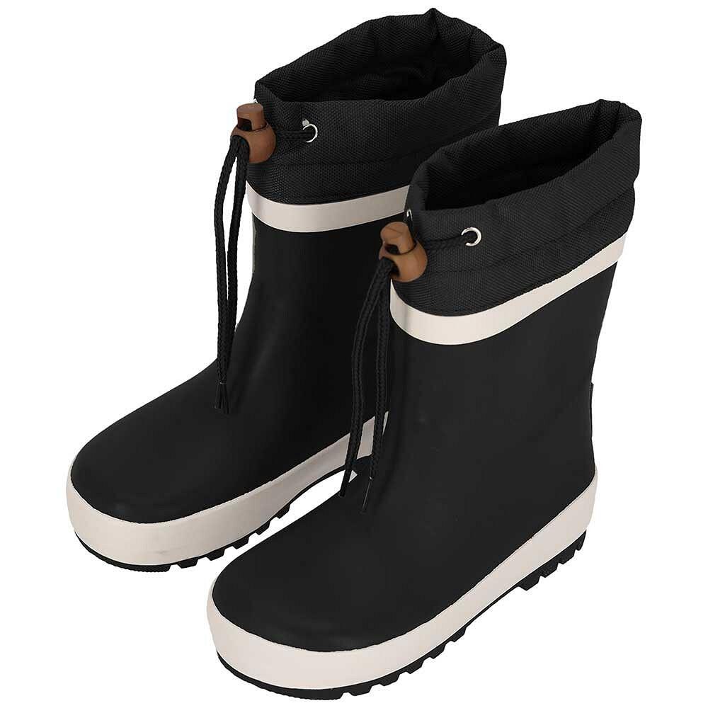 XQ Bottes de pluie enfant Doublure en polaire Noir Taille