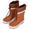 XQ | Bottes de pluie enfant | Doublure en polaire | Brun | Taille 27/28 | Bottes