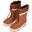 XQ | Bottes de pluie enfant | Doublure en polaire | Brun | Taille 35/36 | Bottes