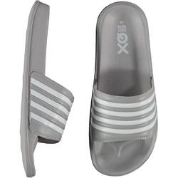 XQ | Sandales de plage femme | Rayures | Gris | Taille 38 | Pantoufles de bain