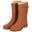 XQ | Bottes de pluie femme | Fausse fourrure | Brun | Taille 40