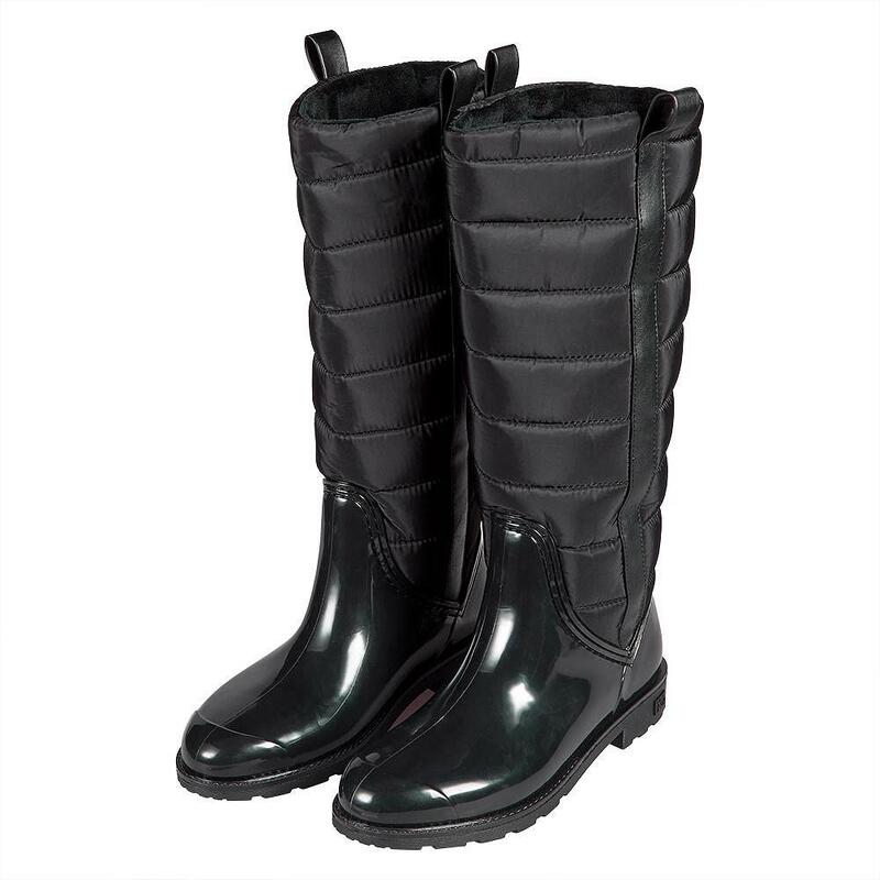 XQ | Bottes de pluie femme | Fashion | Caoutchouc | Noir | Taille 40 | Bottes de