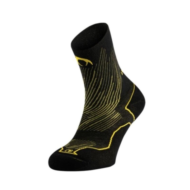 Meias Distance Lyn preto/amarelo corrida Amarelo LURBEL