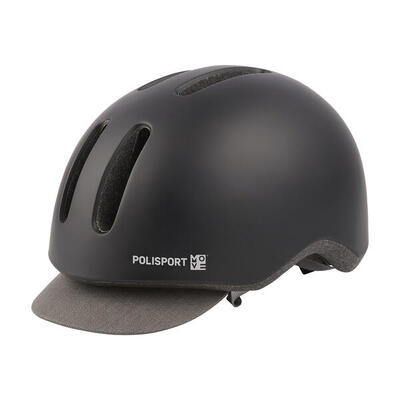 COMMUTER Urbaner Fahrradhelm Schwarz/Grau