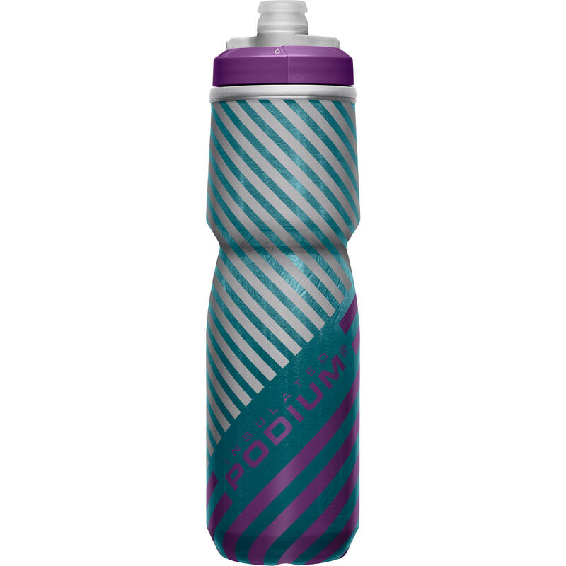 Bidon Camelbak Podium Chill Outdoor - Teal Stripe, 24OZ