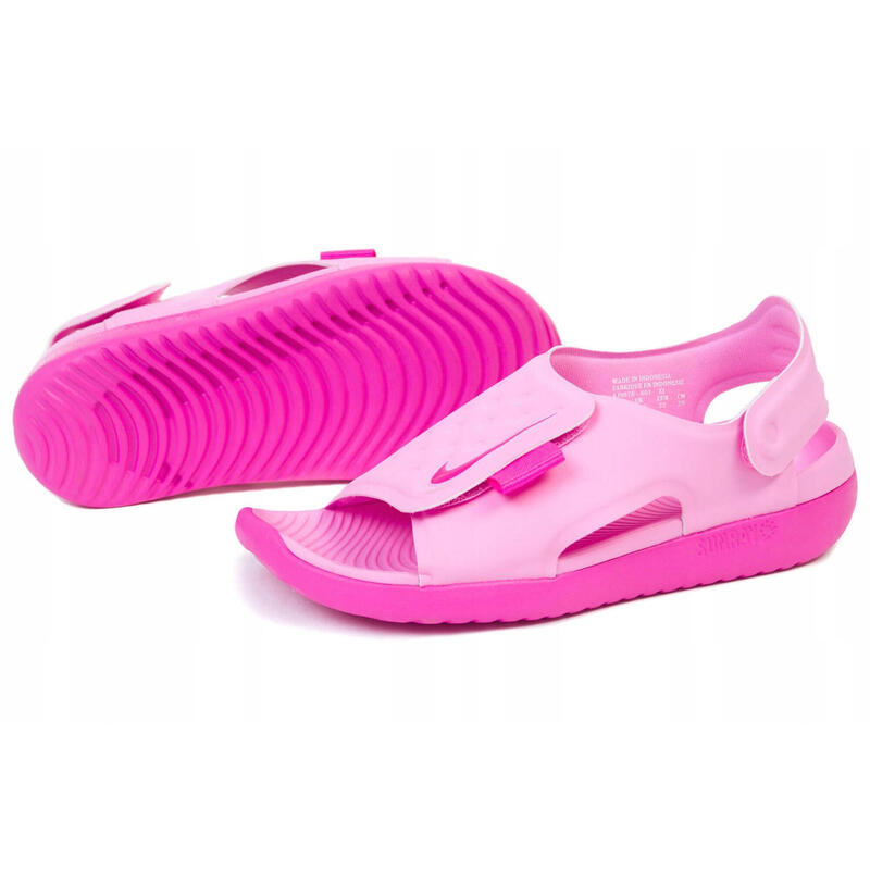 Sandalias Nike Sunray rosa para niño