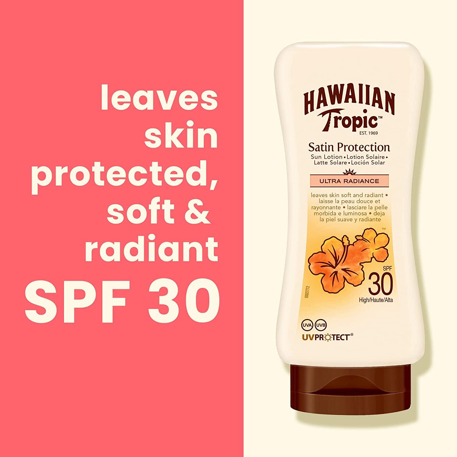 Crema Protección Solar Hawaiian Tropic Satin Protection SPF30 180ML 2/3