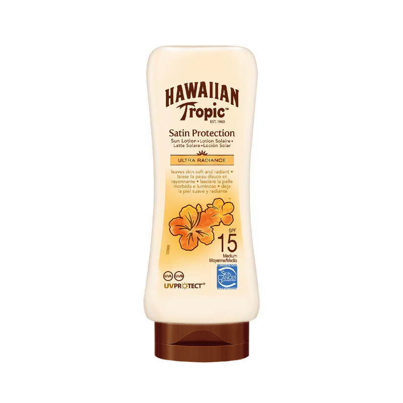 Crema Protección Solar Hawaiian Tropic Satin Protection SPF15 180ml