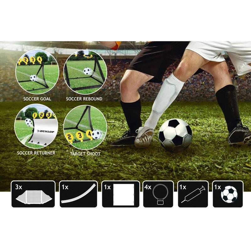 Set antrenament fotbal Dunlop 4 in 1