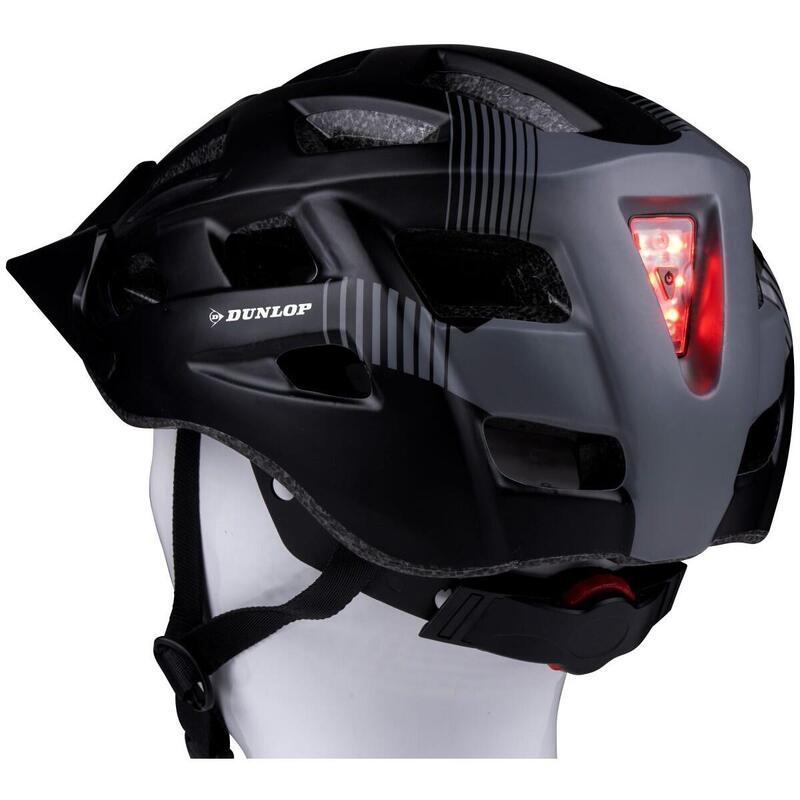 Dunlop Fahrradhelm mit Visier & LED