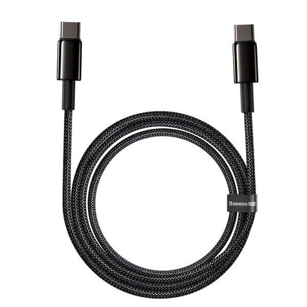 Kabel USB Baseus Tungsten Gold  USB-C 100W 5A Quick Charge 4.0 PD 100cm 4/5