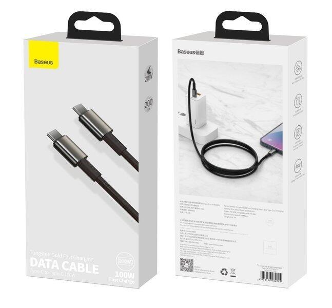Kabel USB Baseus Tungsten Gold  USB-C 100W 5A Quick Charge 4.0 PD 200cm 5/5