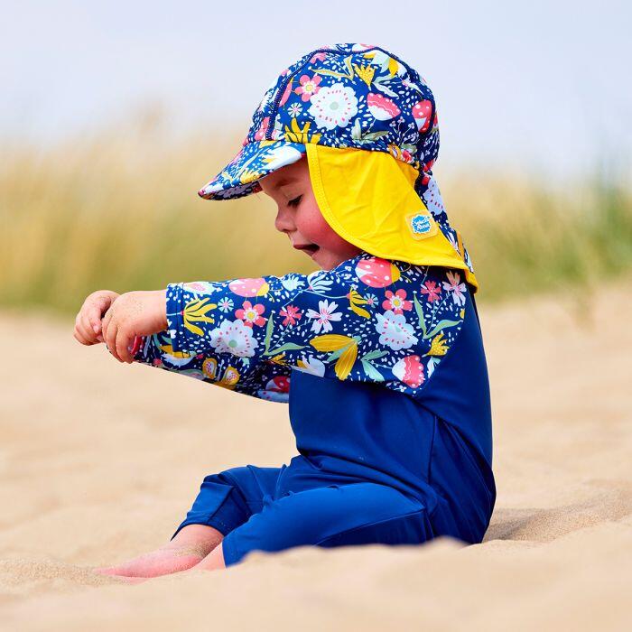Splash About Baby Kids Legionnaire Sun Hat Garden Delight | Decathlon
