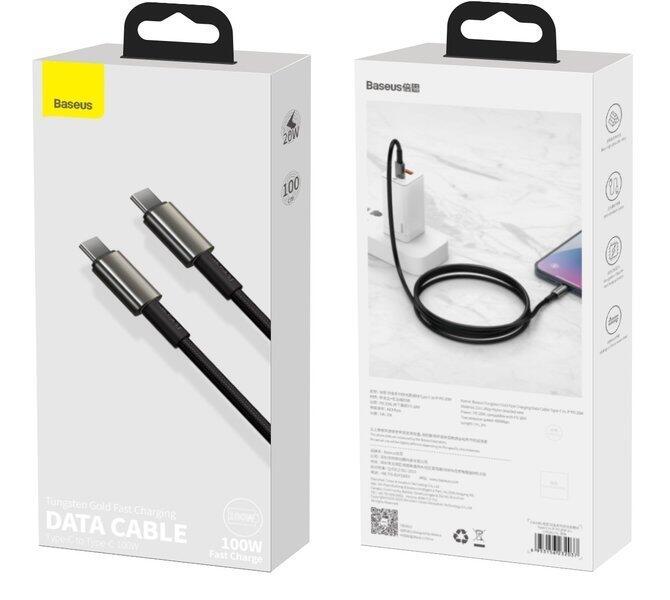 Kabel USB Baseus Tungsten Gold  USB-C 100W 5A Quick Charge 4.0 PD 100cm 5/5