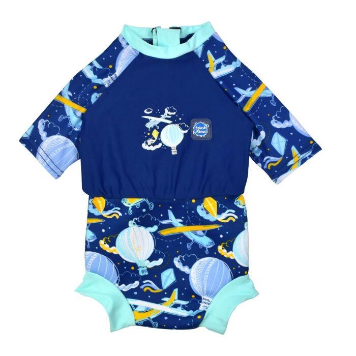 Splash About Baby & Toddler Happy Nappy Sunsuit Up in Air 1/6