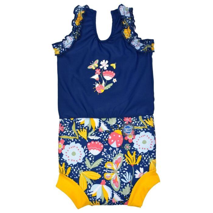 Splash About - Maillot De Bain Une Pièce Pour Enfants Splash About Happy Nappy Meadow - Maillot De Bain 1 Pièce - Bleu|jaune - 40 M - Decathlon
