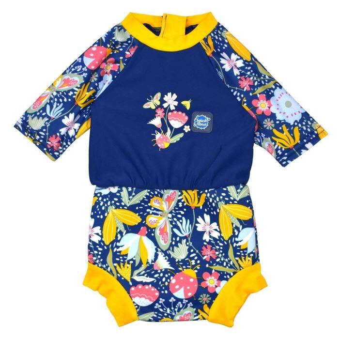 navy blue / sunshine yellow