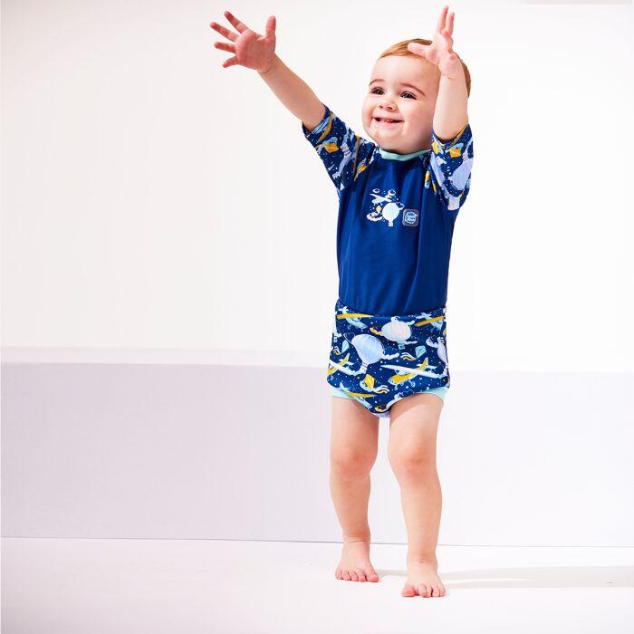 Splash About Baby & Toddler Happy Nappy Sunsuit Up in Air 4/6