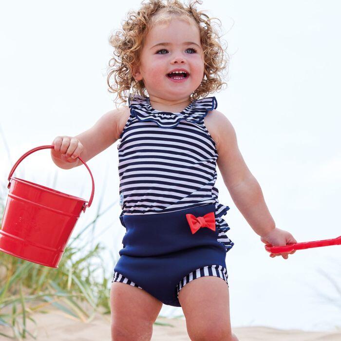 Splash About Baby & Toddler Happy Nappy Swimming Costume Nautical 5/6