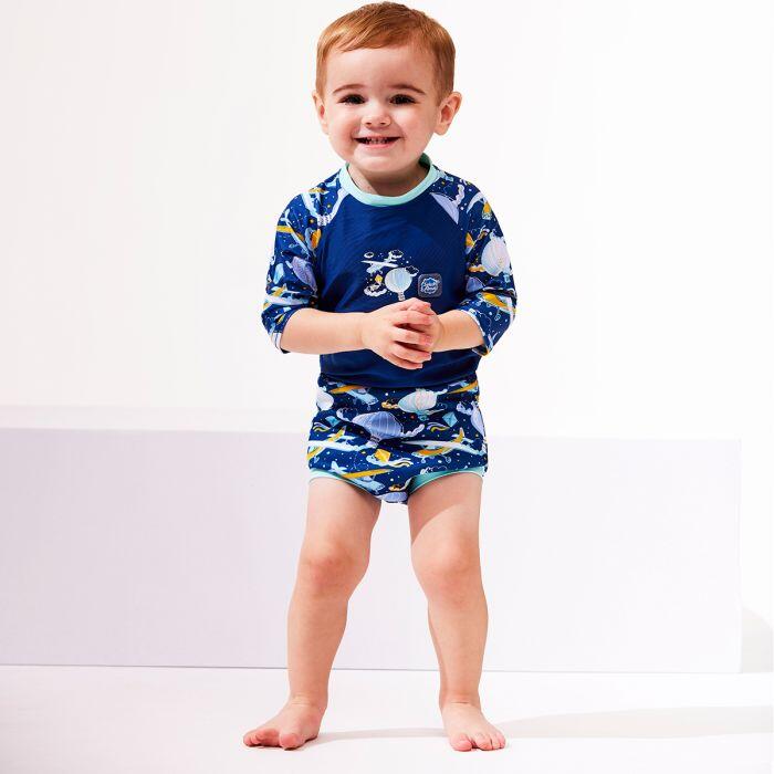 Splash About Baby & Toddler Happy Nappy Sunsuit Up in Air 3/6