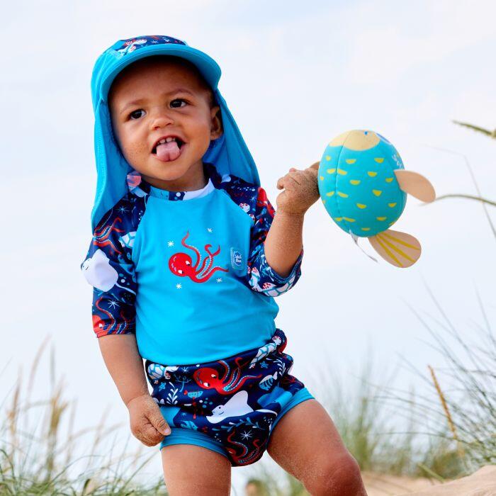 Combinaison Bébé Warm In One Splash About - Taille 1-2 Ans, Protection UPF 50+, Polaire - 8