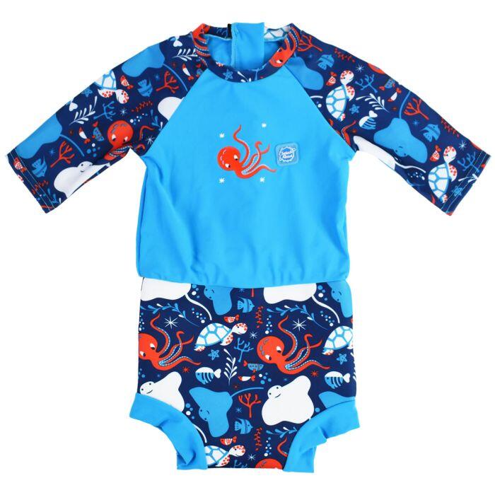 Splash About Baby & Toddler Happy Nappy Sunsuit Under the Sea 1/7