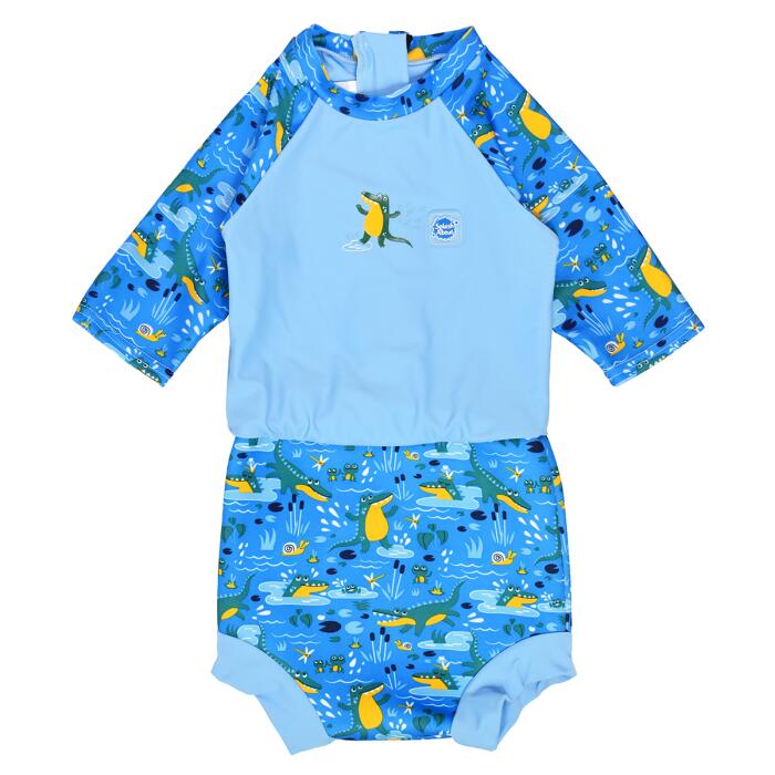 SPLASH ABOUT Splash About Baby & Toddler Happy Nappy Sunsuit Crocodile Swamp