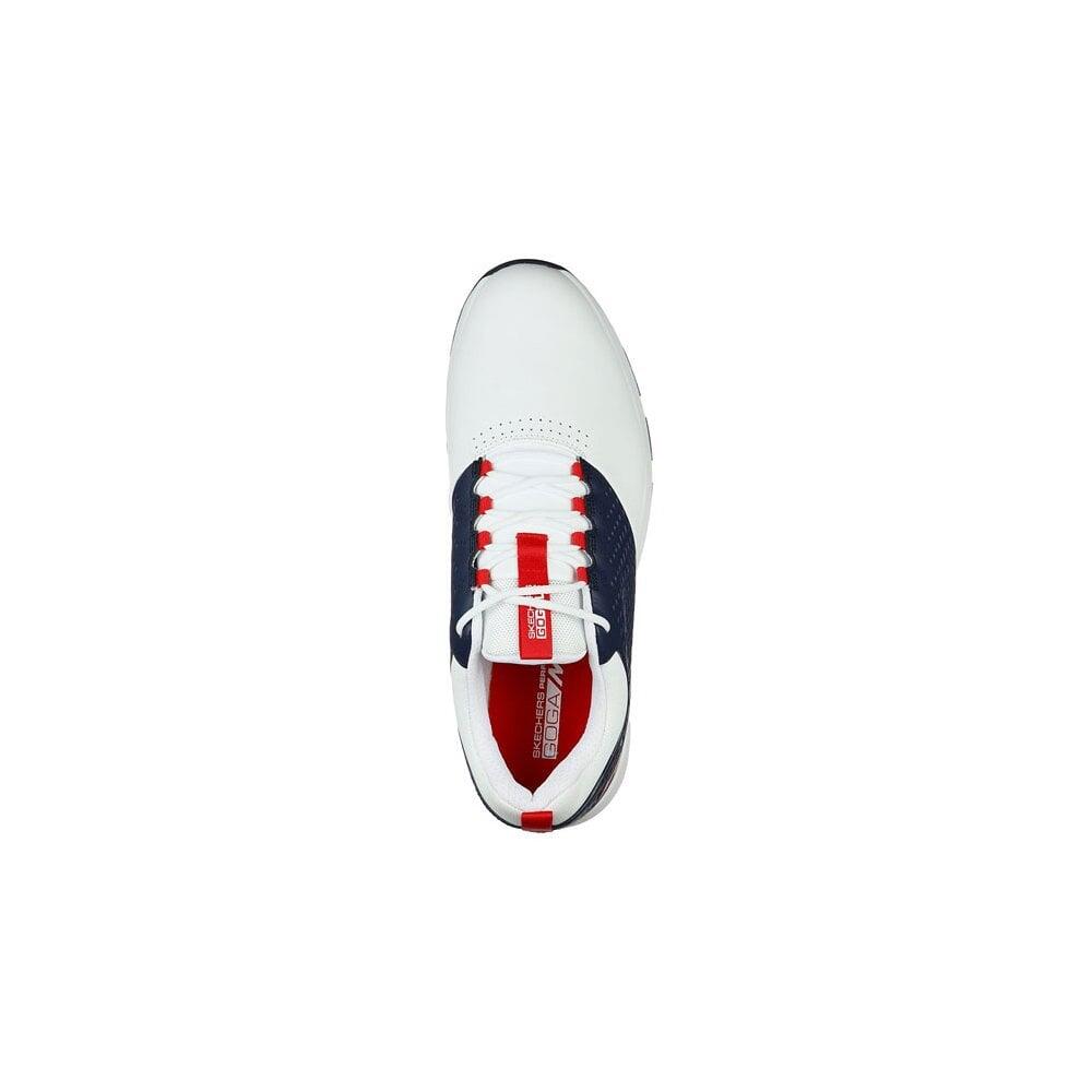 Skechers Mens GO GOLF ELITE 4 Golf Shoes - WHITE/NAVY/RED 2/7