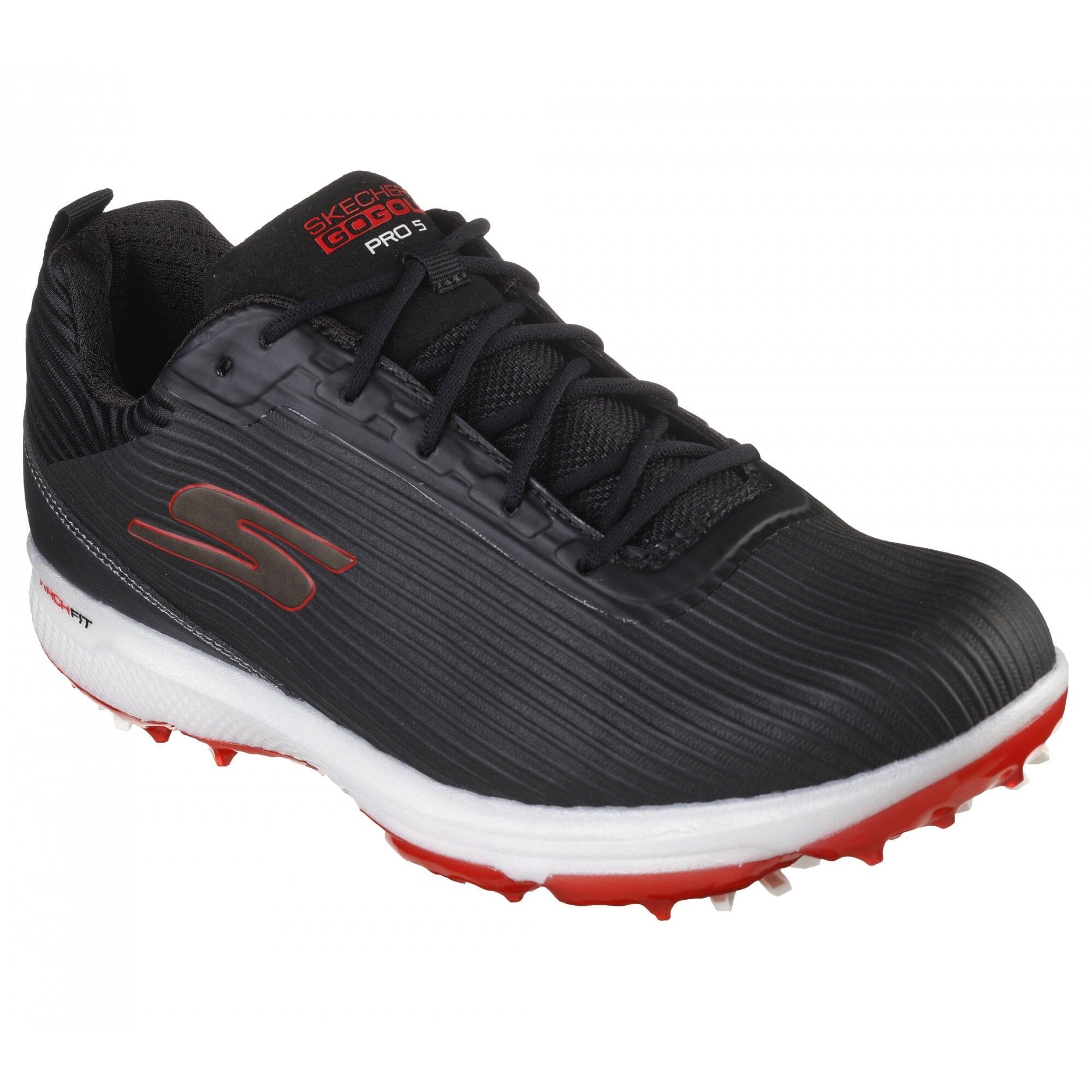 Skechers GO GOLF PRO 5 HYPER Golf Shoes - Black/Grey 1/7