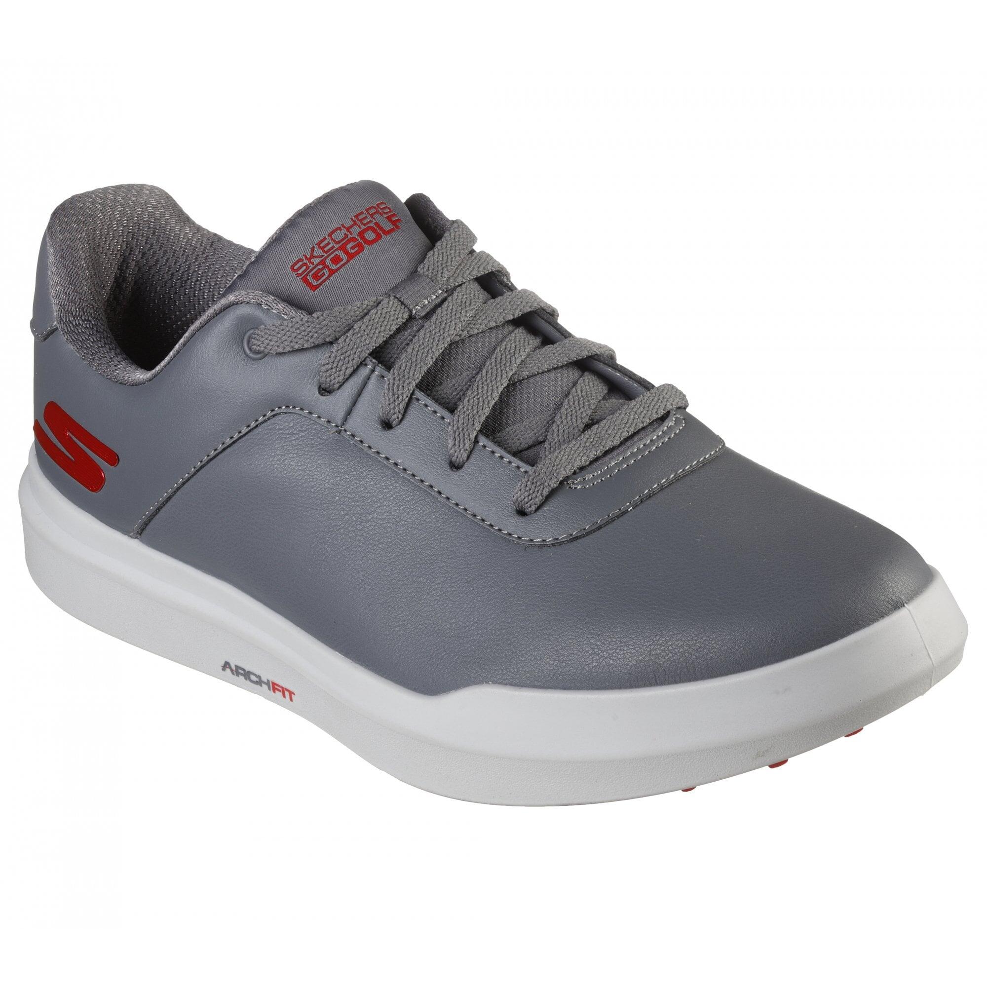 Skechers GO GOLF DRIVE 5 Golf Shoes - Grey/Red 1/7