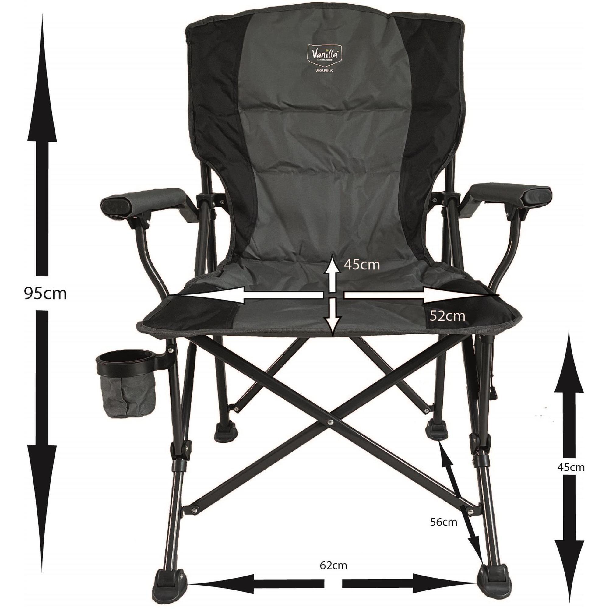 Vanilla Leisure Vesuvius Folding Heated Camping Chair + FREE Power Bank 2/4