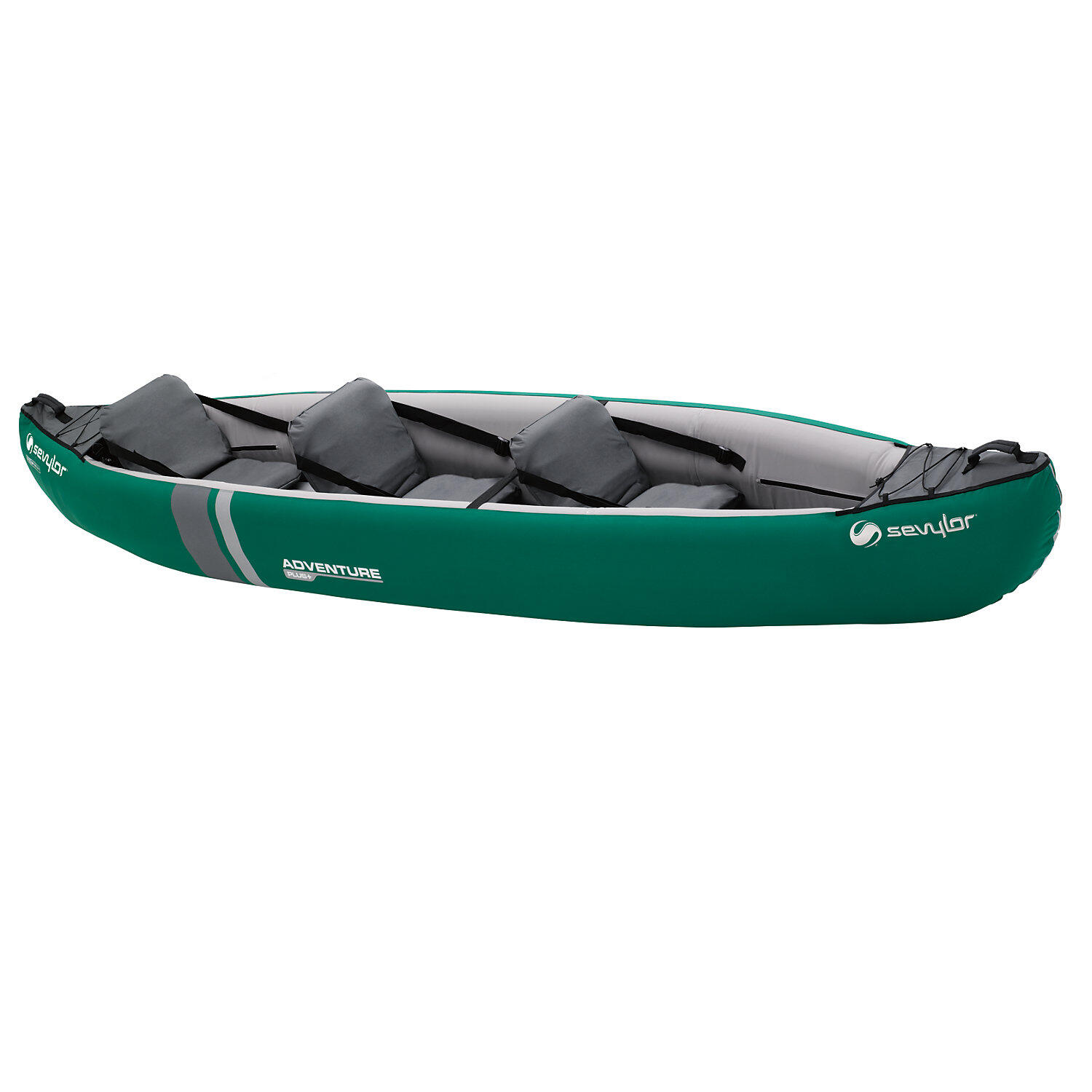 Adventure Plus Inflatable 3 person canoe/kayak kit with Oar/Paddle and Pump 2/6