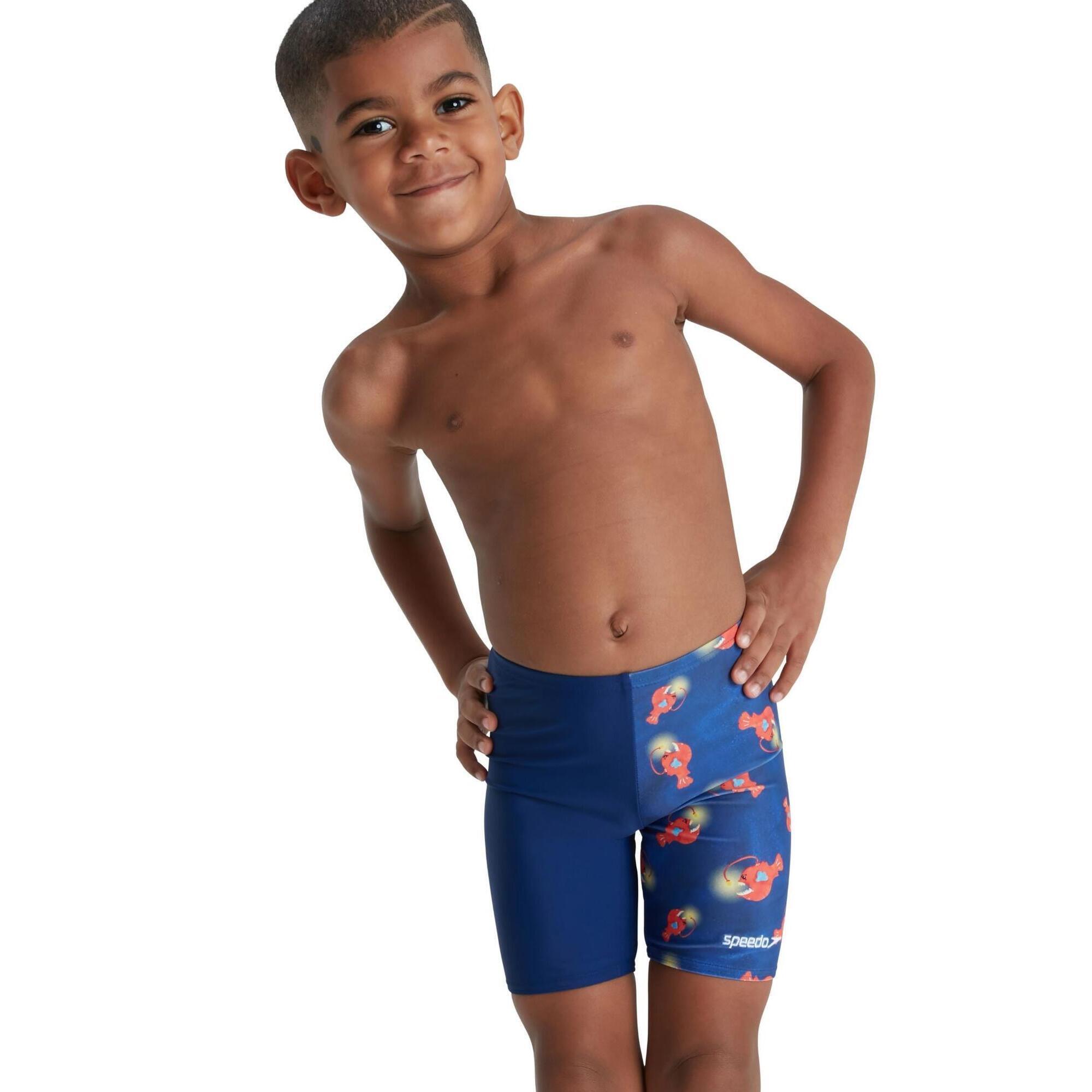 Speedo Tots Boys Digi Allover Jammer - Navy 1/5