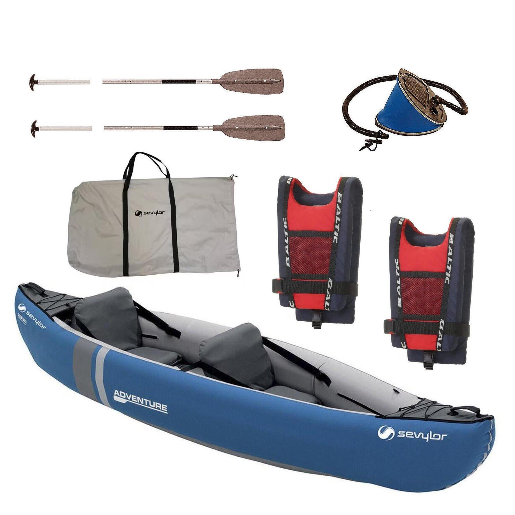 Adventure Kit 2 Person Canoe/Kayak with Buoyancy Aids 1/5