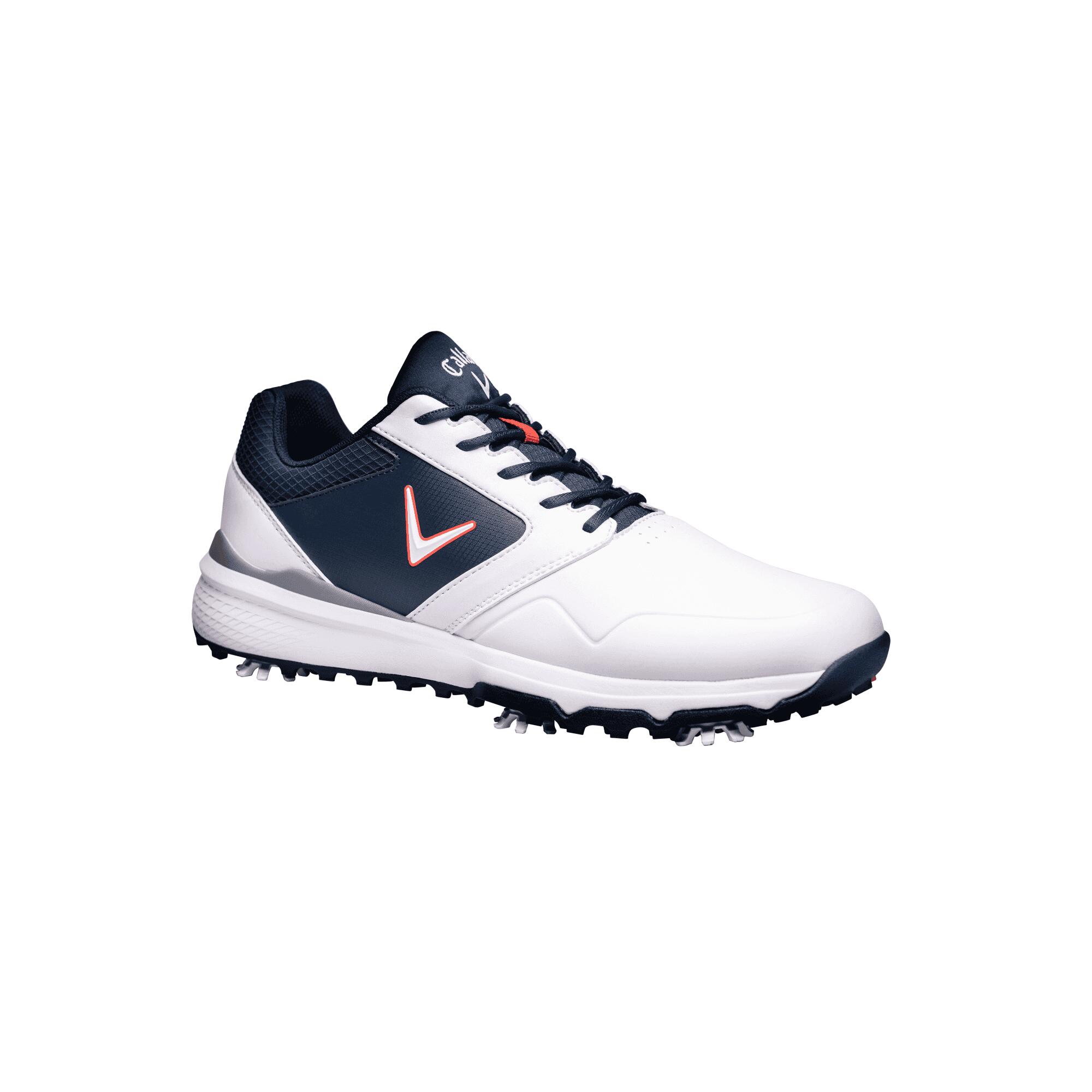 Callaway 2022 Mens CHEV LS Golf Shoes WHITE/NAVY/RED 1/7