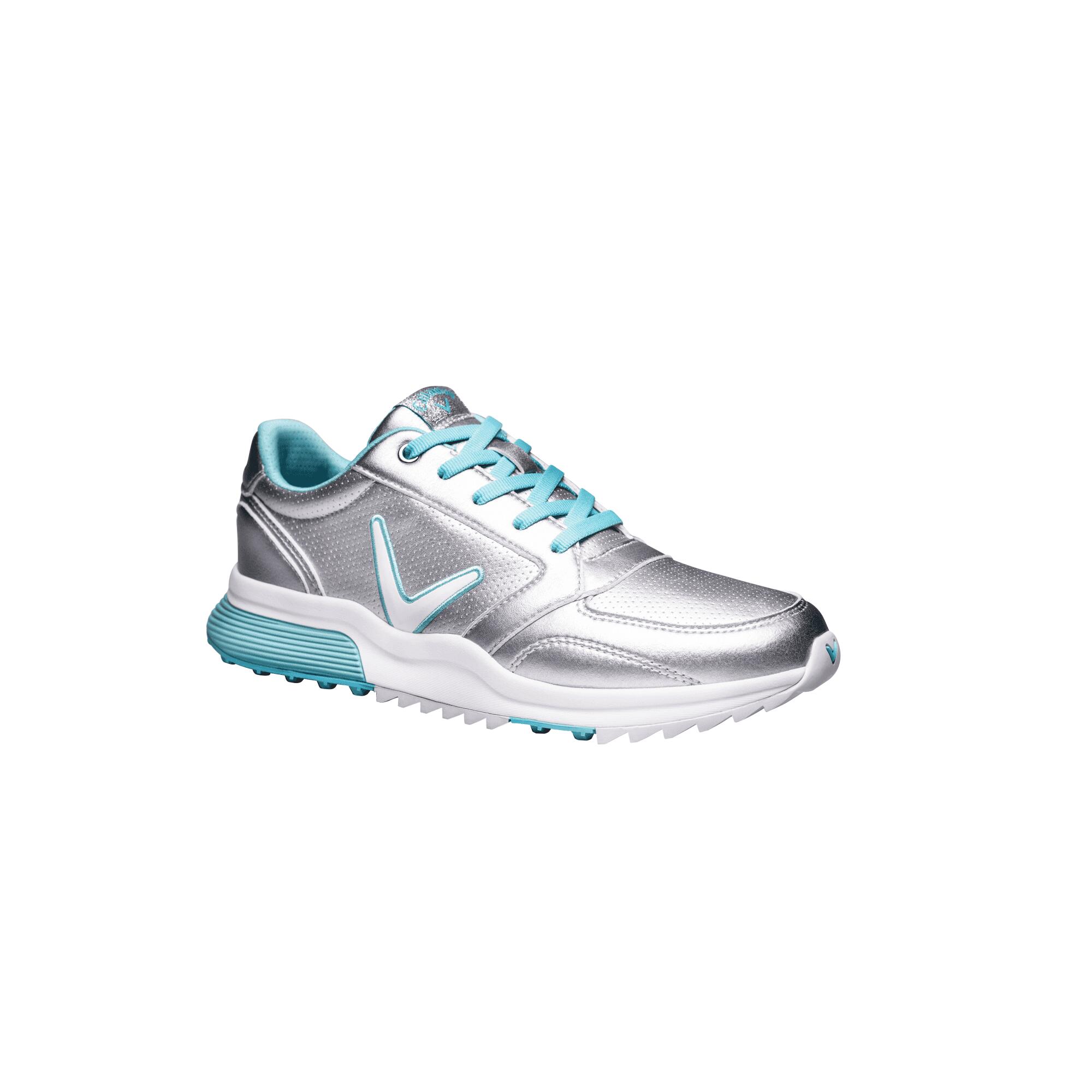 Callaway 2022 Lady AURORA Golf Shoes SILVER/LIGHT BLUE 1/3