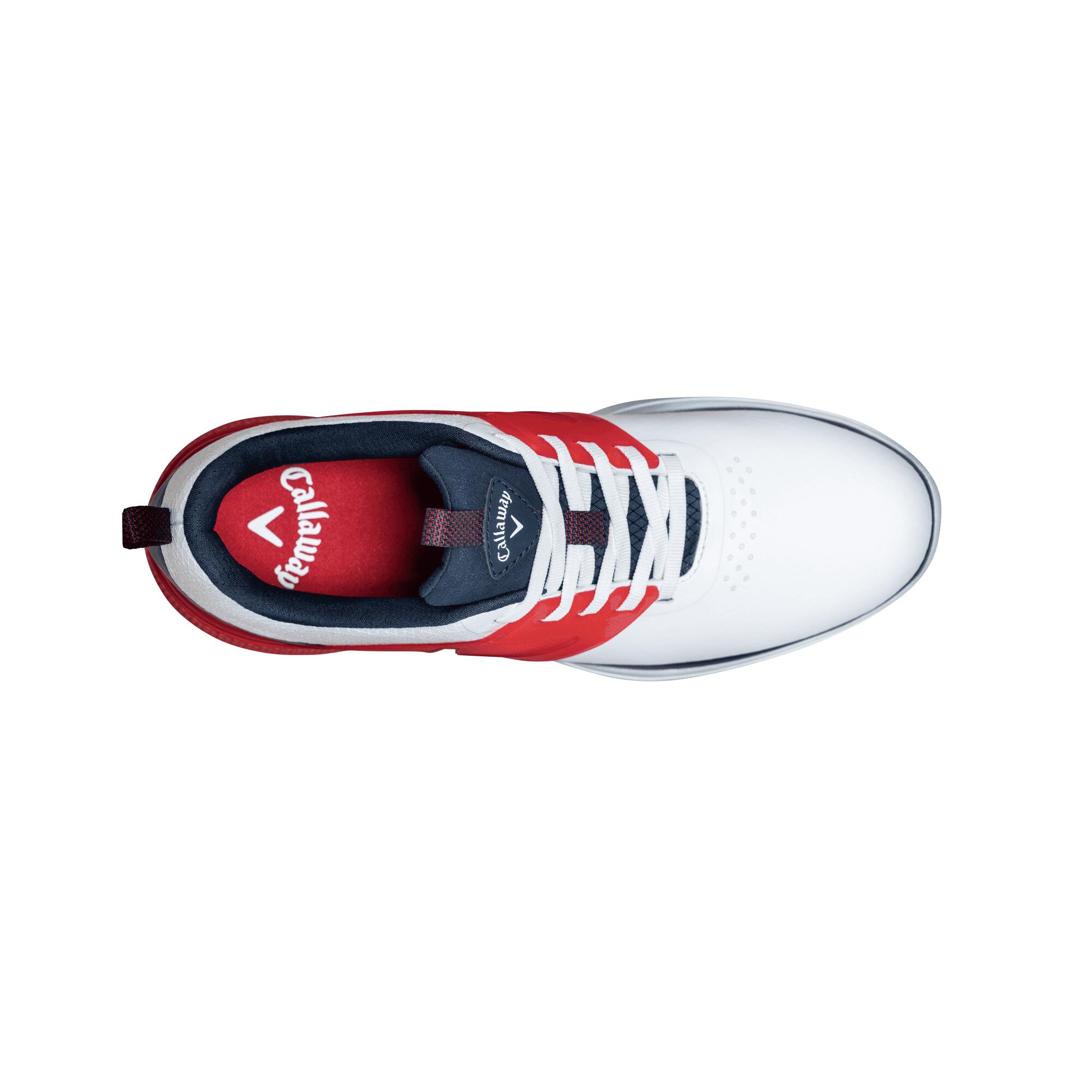 Callaway 2022 Mens NITRO BLAZE Golf Shoes WHITE/NAVY/RED 3/6