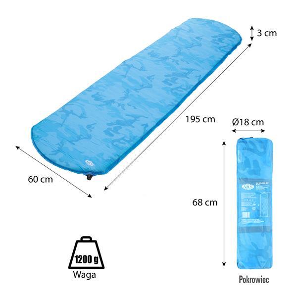 Zelfopblazende mat NILS CAMP NC4062 3/7