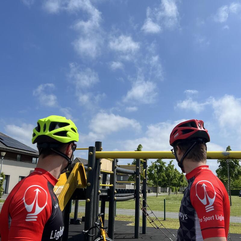 Fietshelm Heren/Dames Mat rood