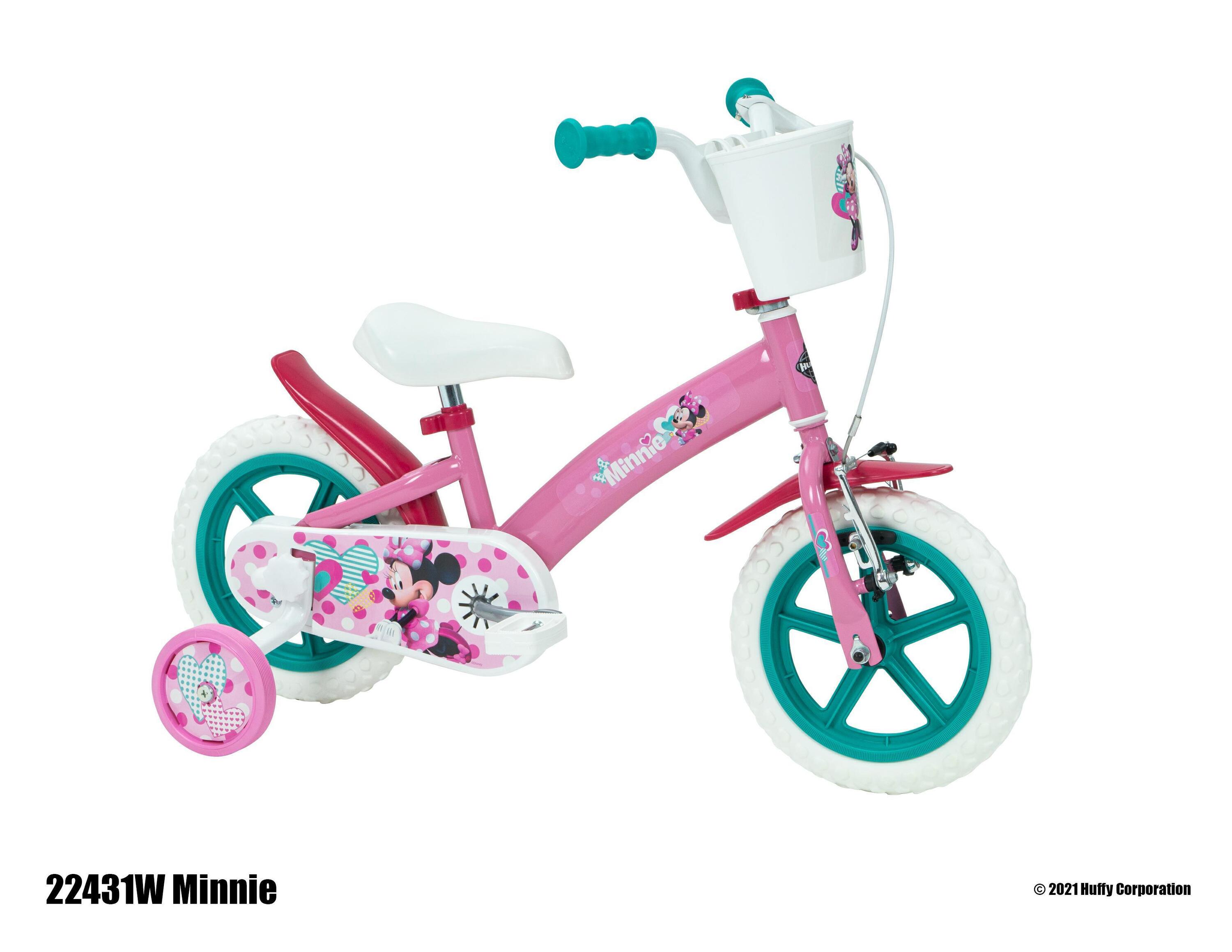 Huffy Disney Minnie Mouse 12" Kids Bike - Pink/Blue 3/5