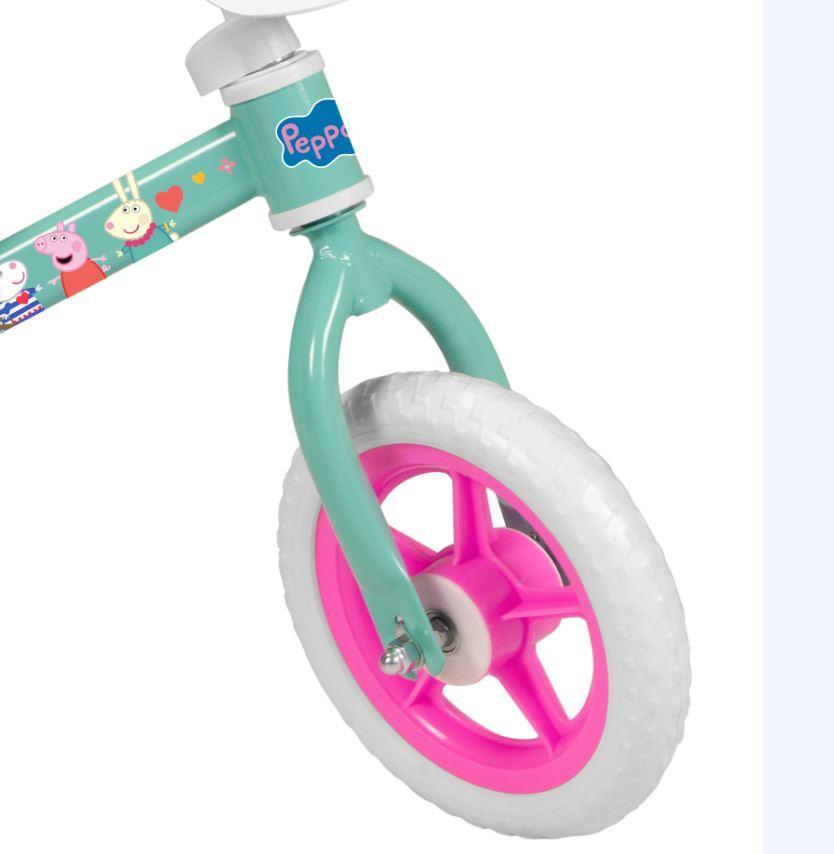 Bicicletta per bambini 10" PEPPA PIG VERDE 3/4
