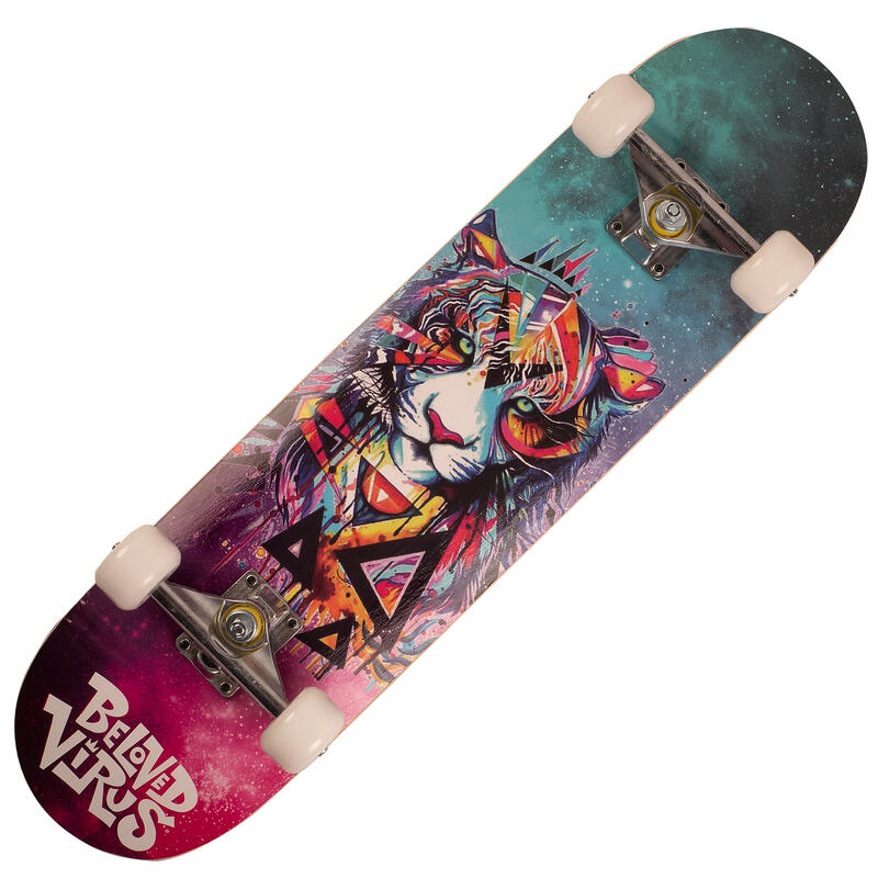 Skateboard ABEC-7, Aluminiu, 79 x 20 cm, multicolor, Beloved