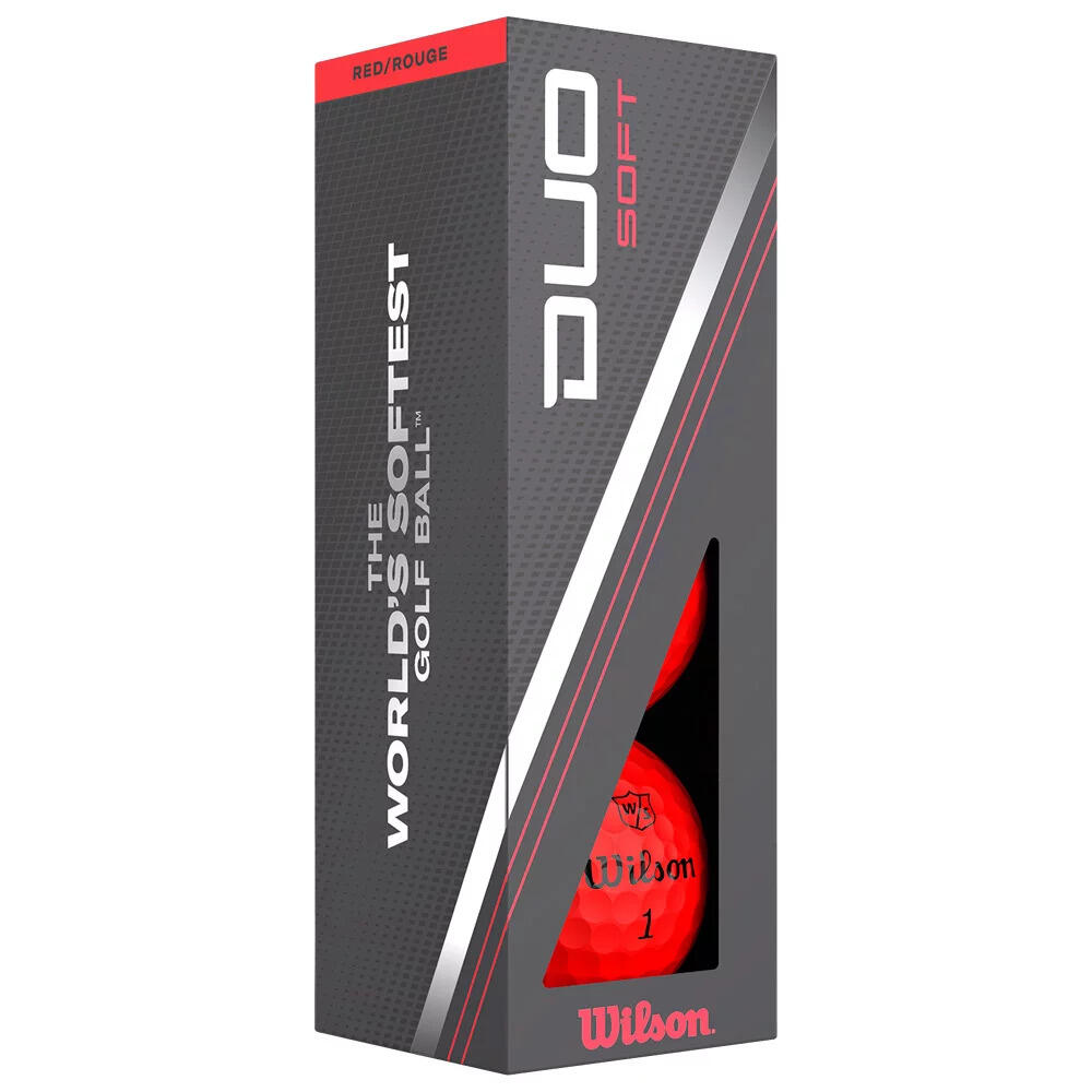 Bolas de Golf Wilson Duo Soft Rojo 3/3