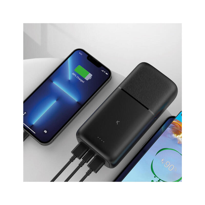 Batterie externe 30 000 mAh, Power Delivery, Noir