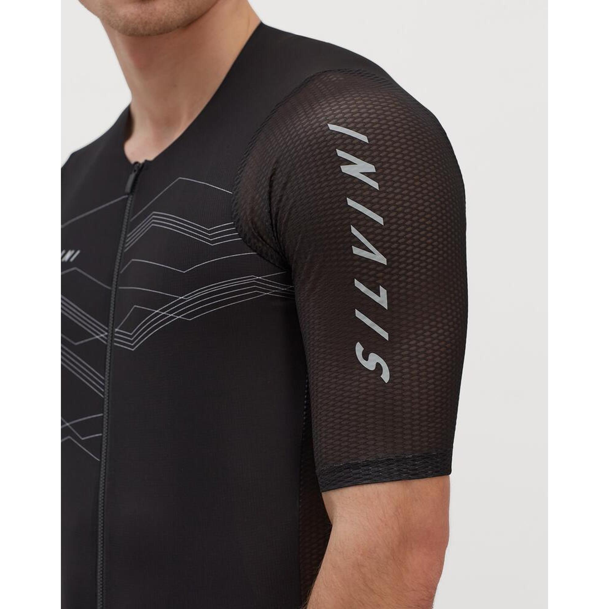 Camisa de bicicleta para hombres Silvini Legno MD2000 Negro